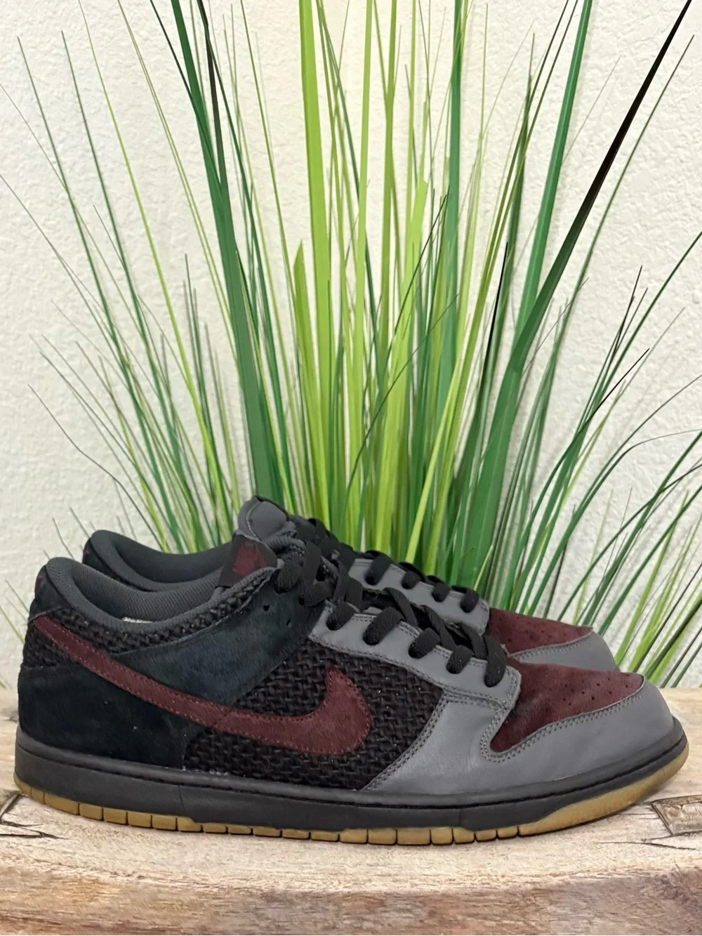 2007 Nike Dunk Low CL Black/Deep Burgundy Sneakers